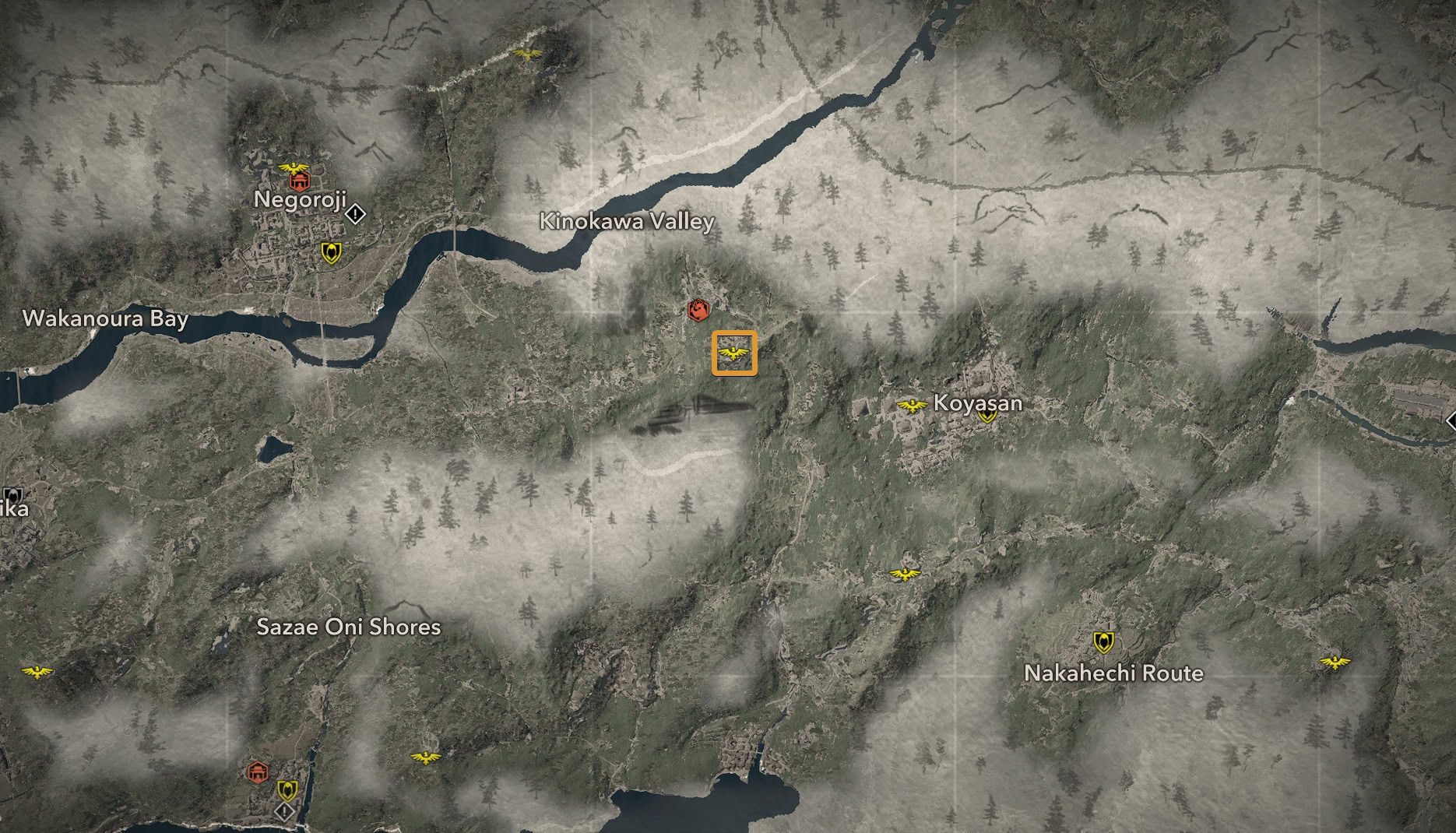 Noh Masterstroke Mask - Mount Koya Map