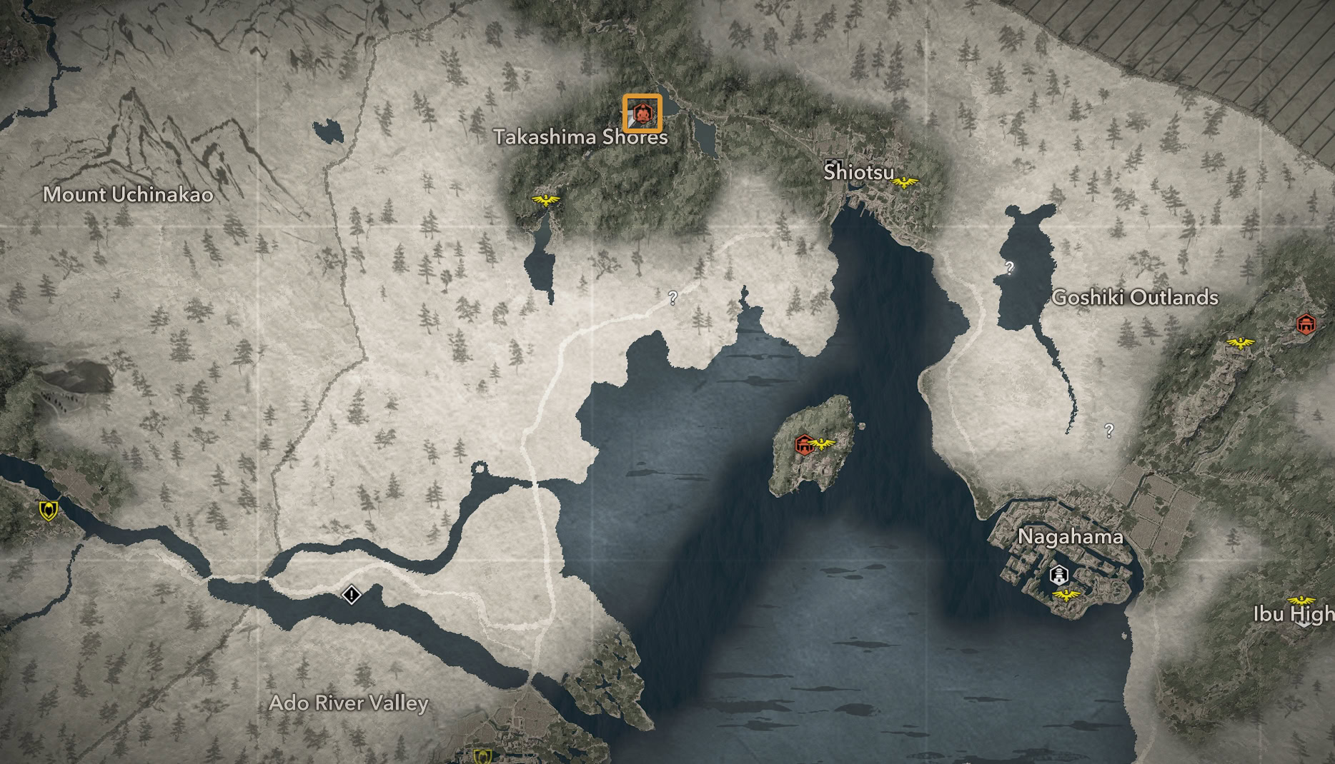 Omi Kuji-kiri - Takashima Shores Map