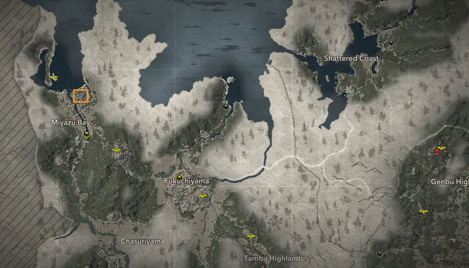 Outfit of the Legendary Ronin - Miyazu Castle Map