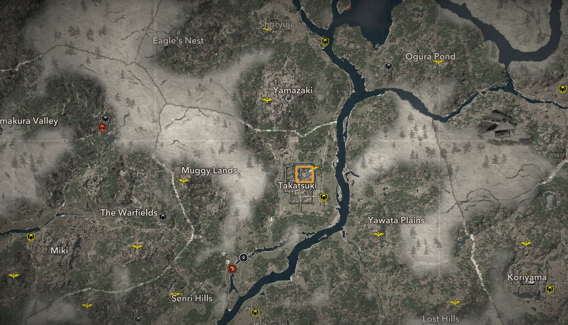Peasant Hat - Takatsuki Castle Map