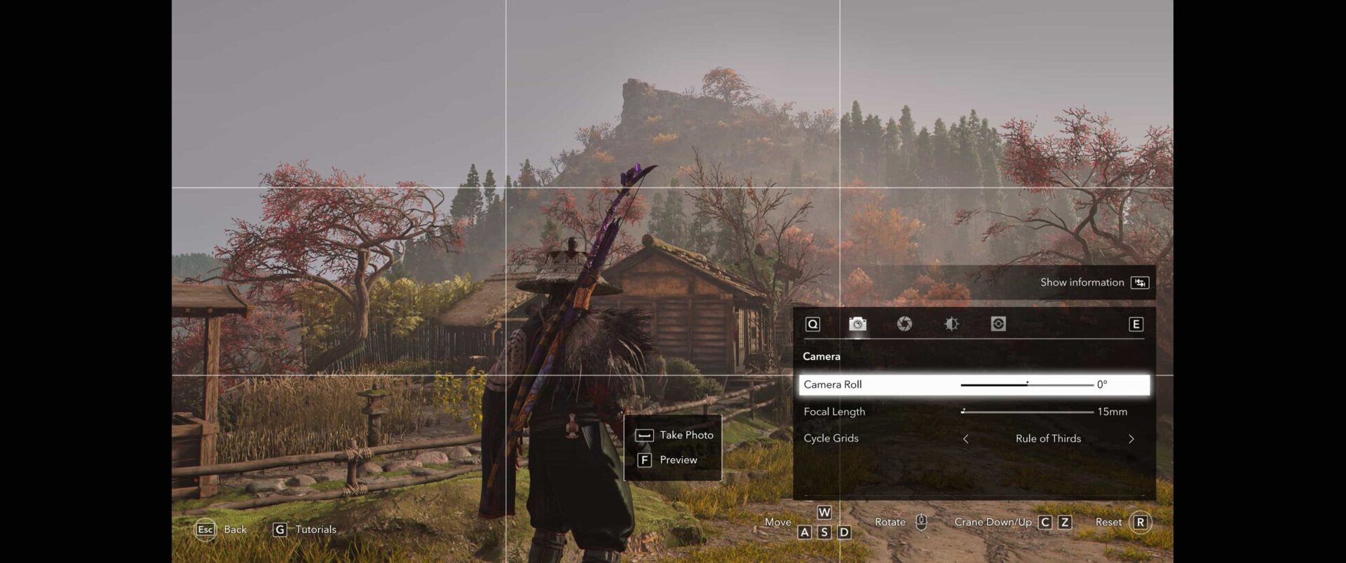 Photo Mode 16 by 9 AC Shadows