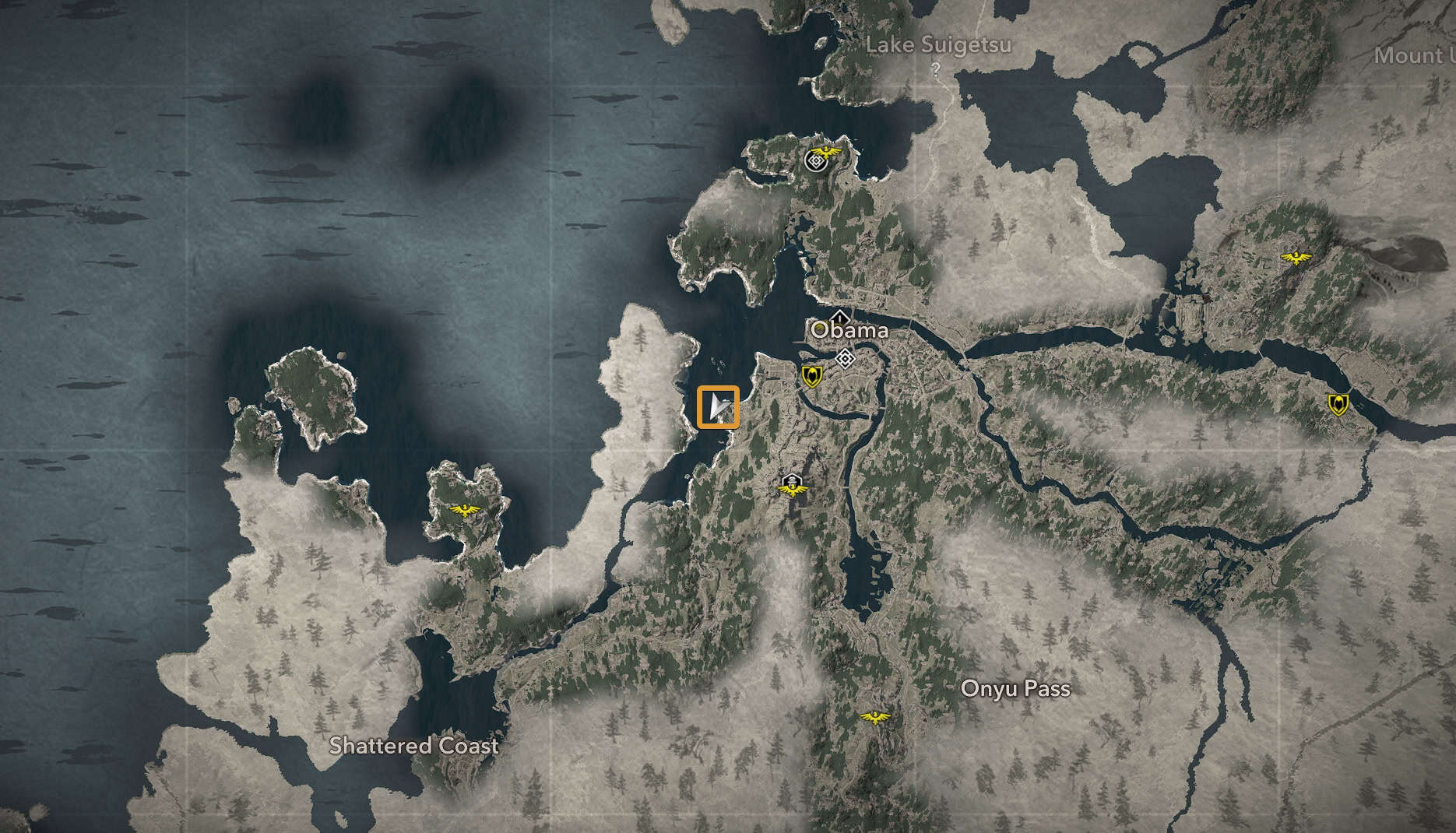 Pond of the Heron Kuji-kiri Map