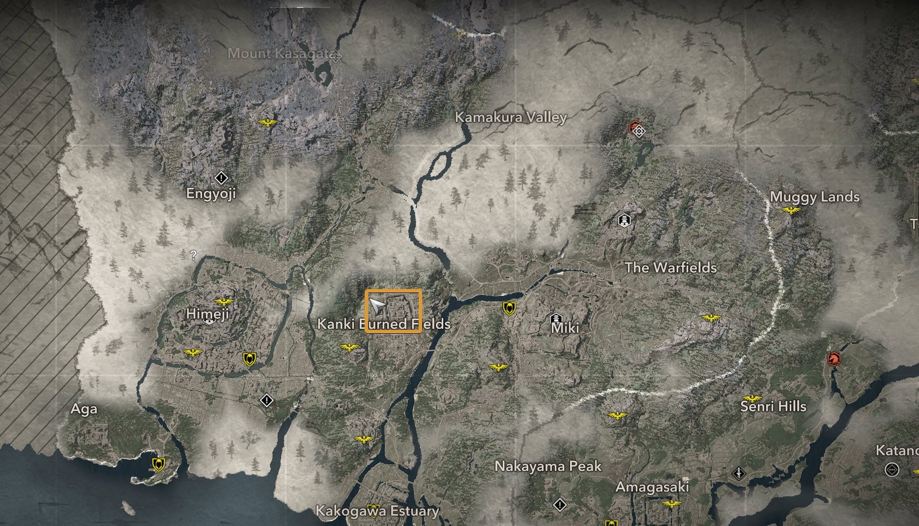 Samurai Daimyo Armor of Legend - Kanki Castle Map