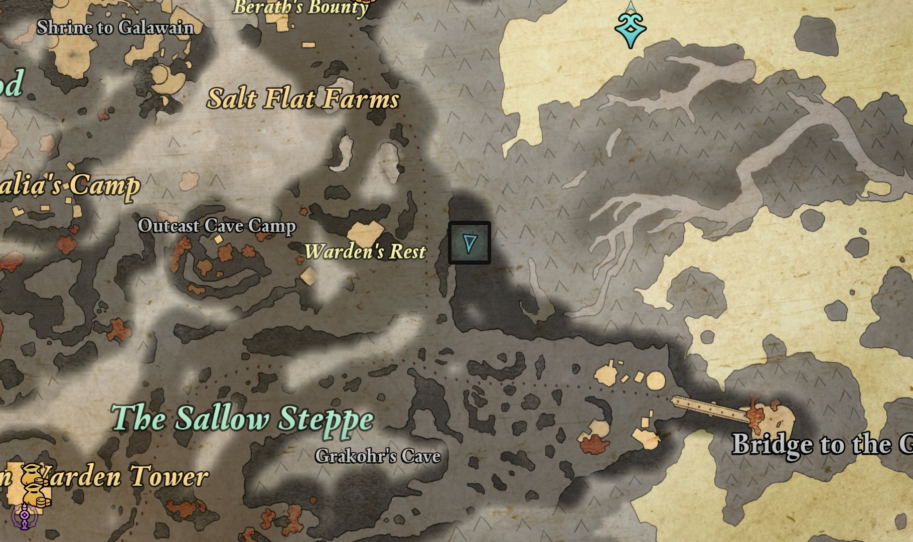 Scout's Reach Amulet - Ancient Arrowhead Map