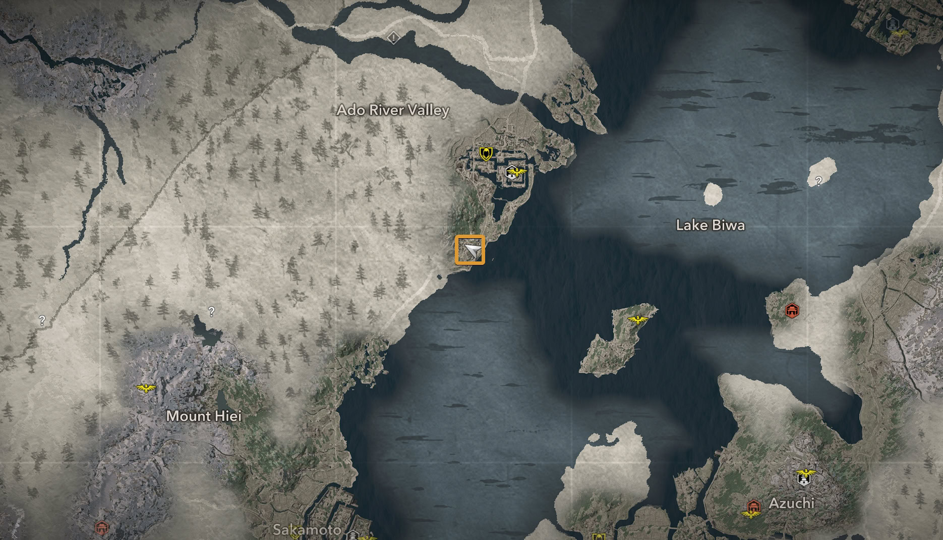 Shirahige Shrine Map