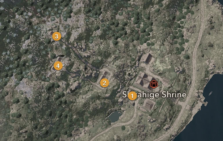 Shirahige Shrine Markers