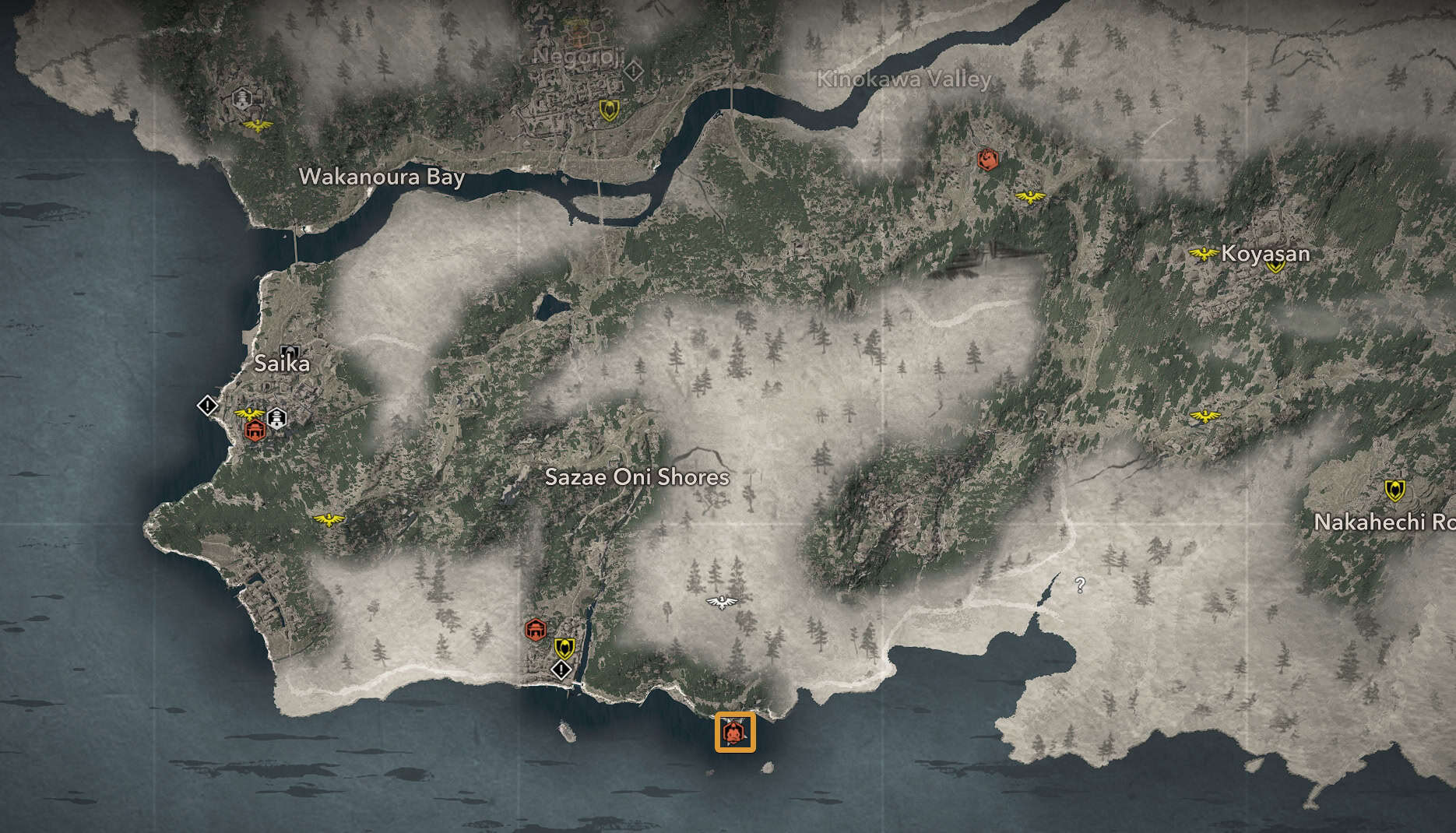 Shores of Kii - Kuji-kiri Map