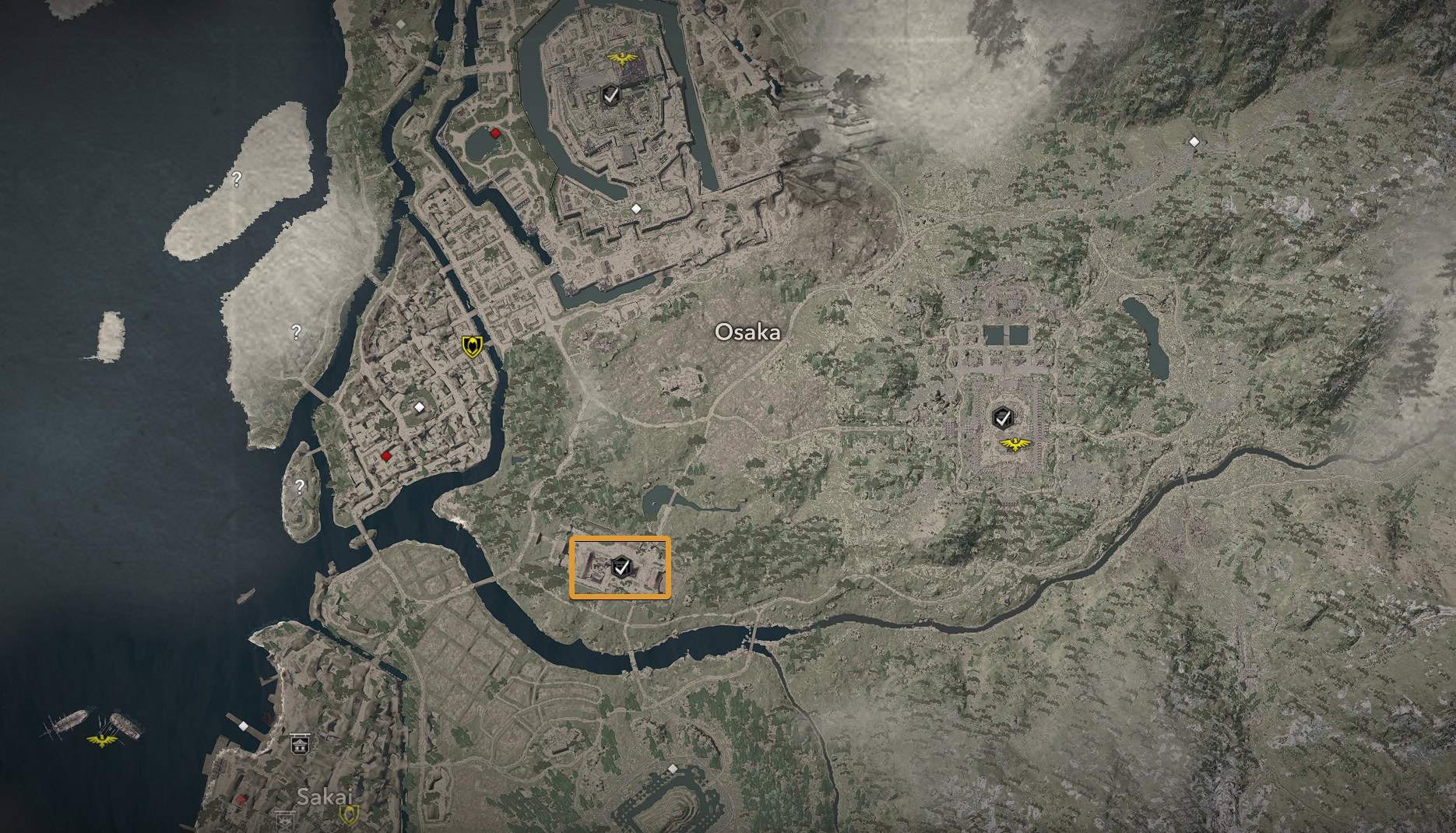 Sumiyoshi Shrine Map