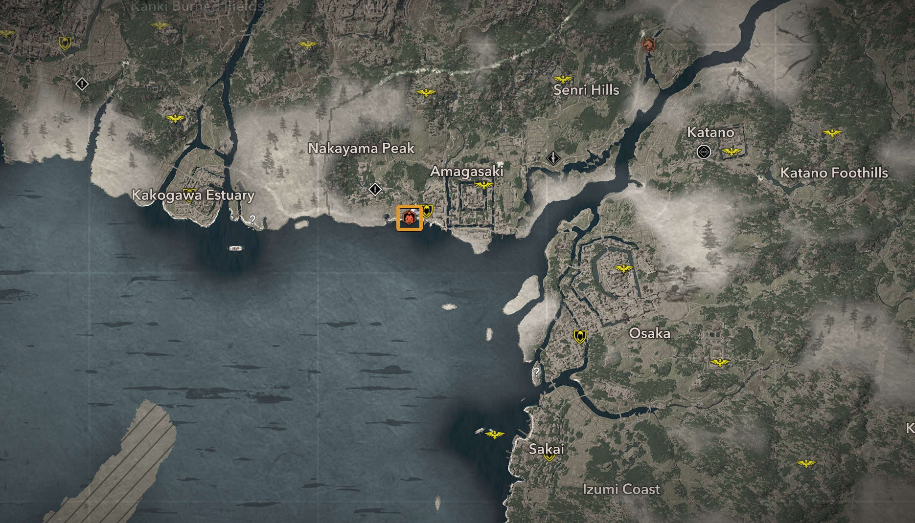 Windy Shores Kuji-kiri Map