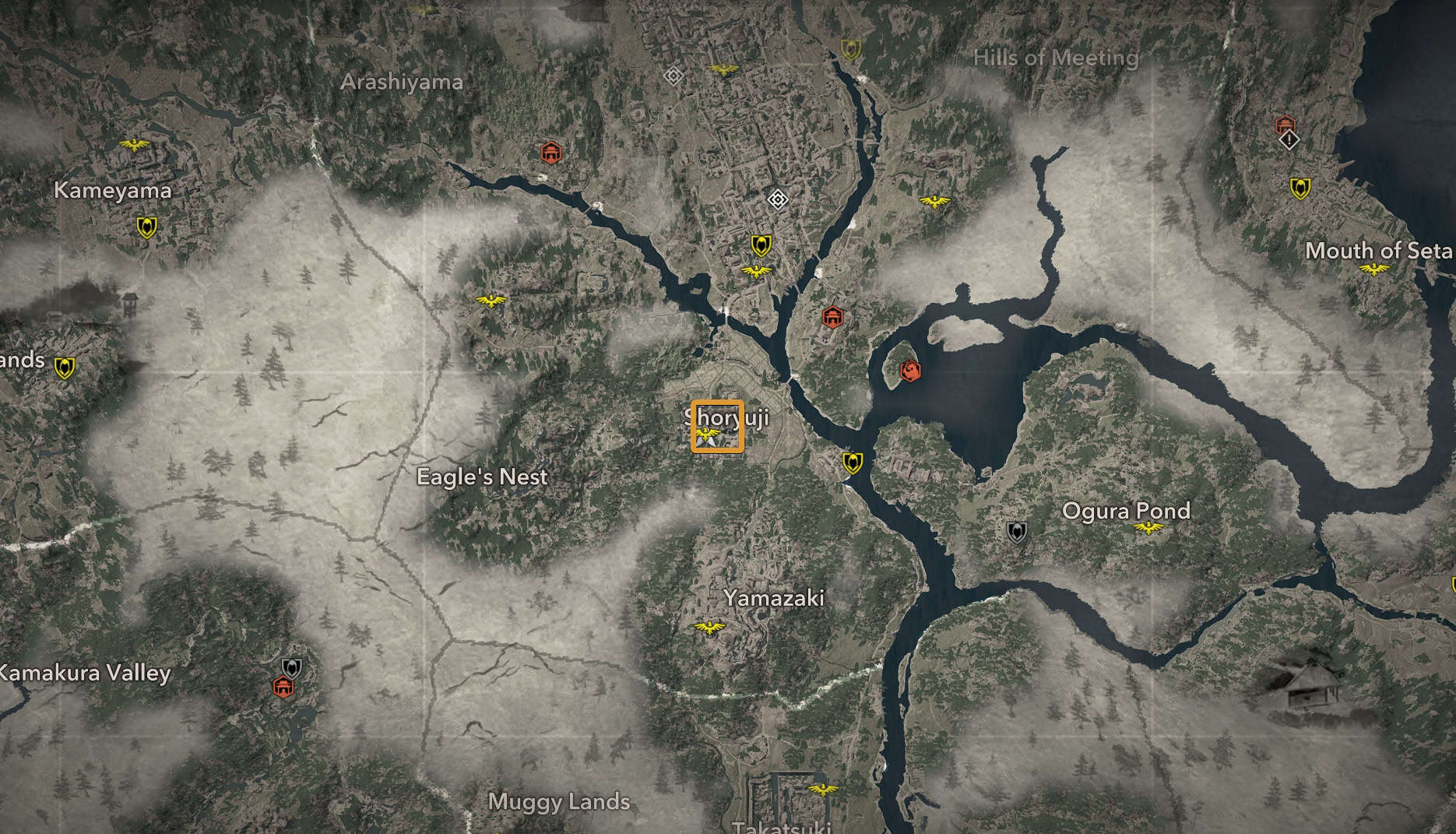 Yurei-Walker Robes - Shoryuji Castle Map