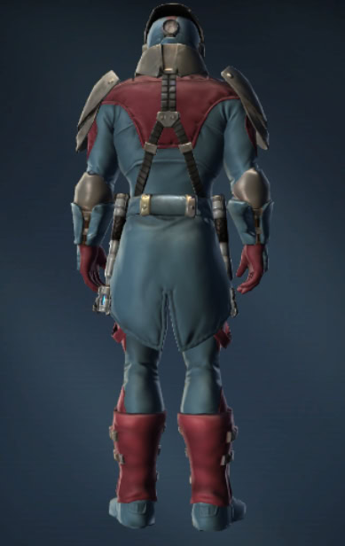 Elite Regulator Armor Set Back - Faceguard