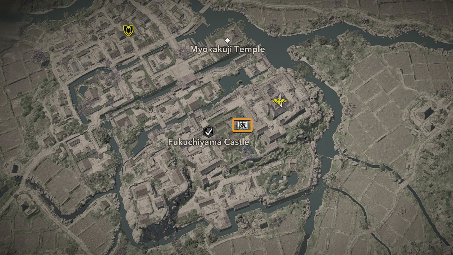 Fukuchiyama Castle Kano Painting Location Zoom 4