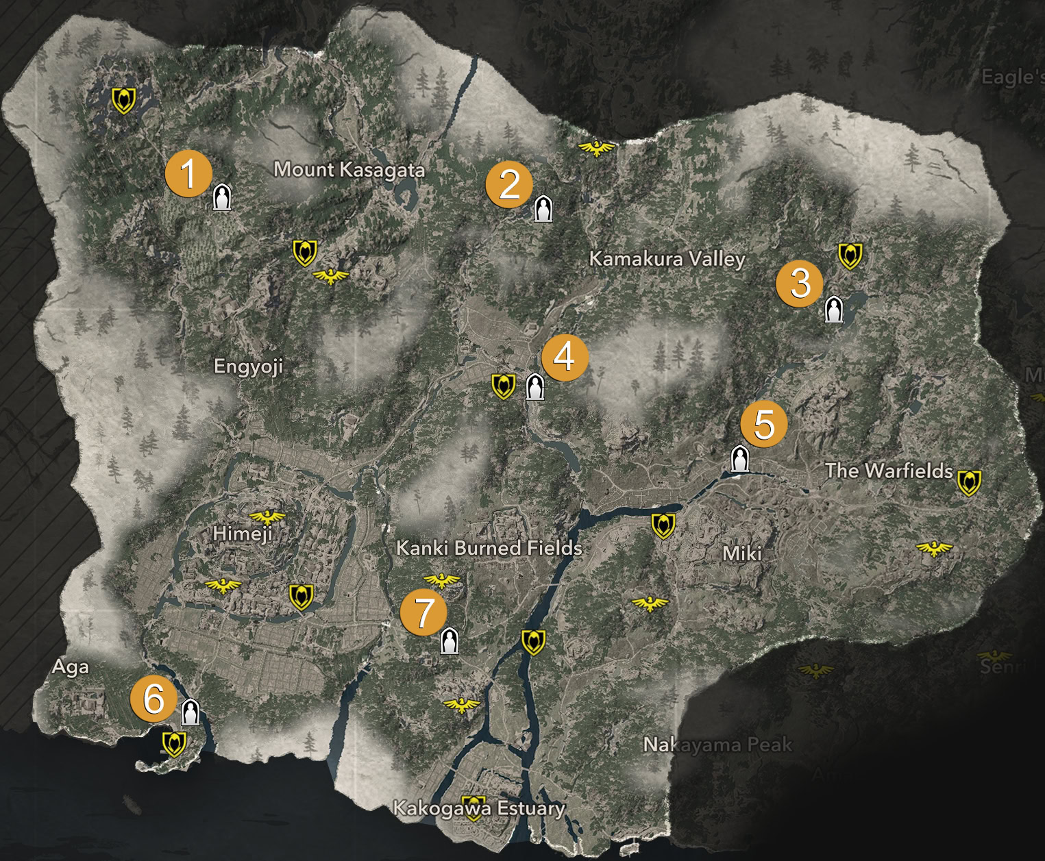 Harima Jizo Locations