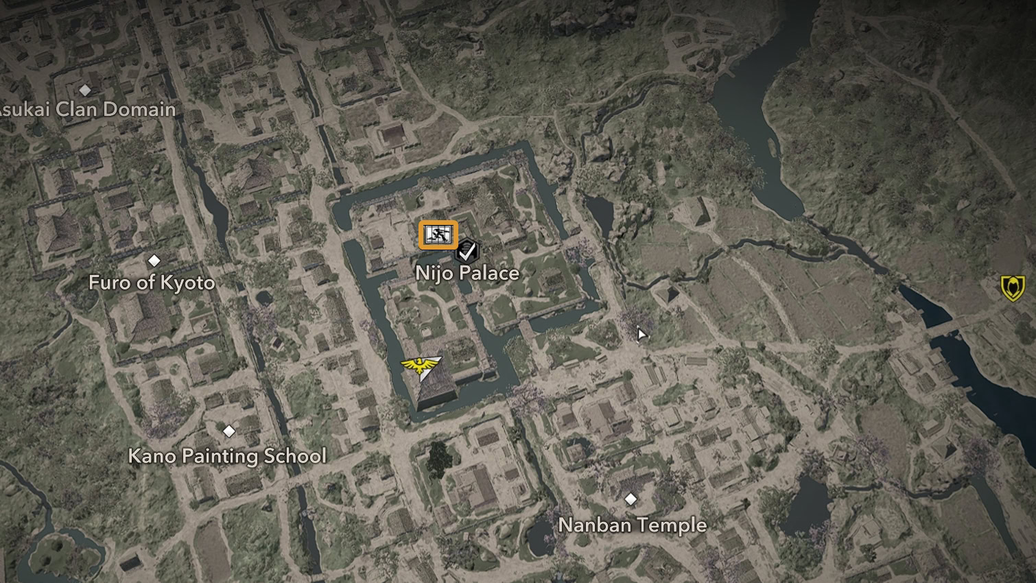 Nijo Palace Kano Painting Location Zoom 4