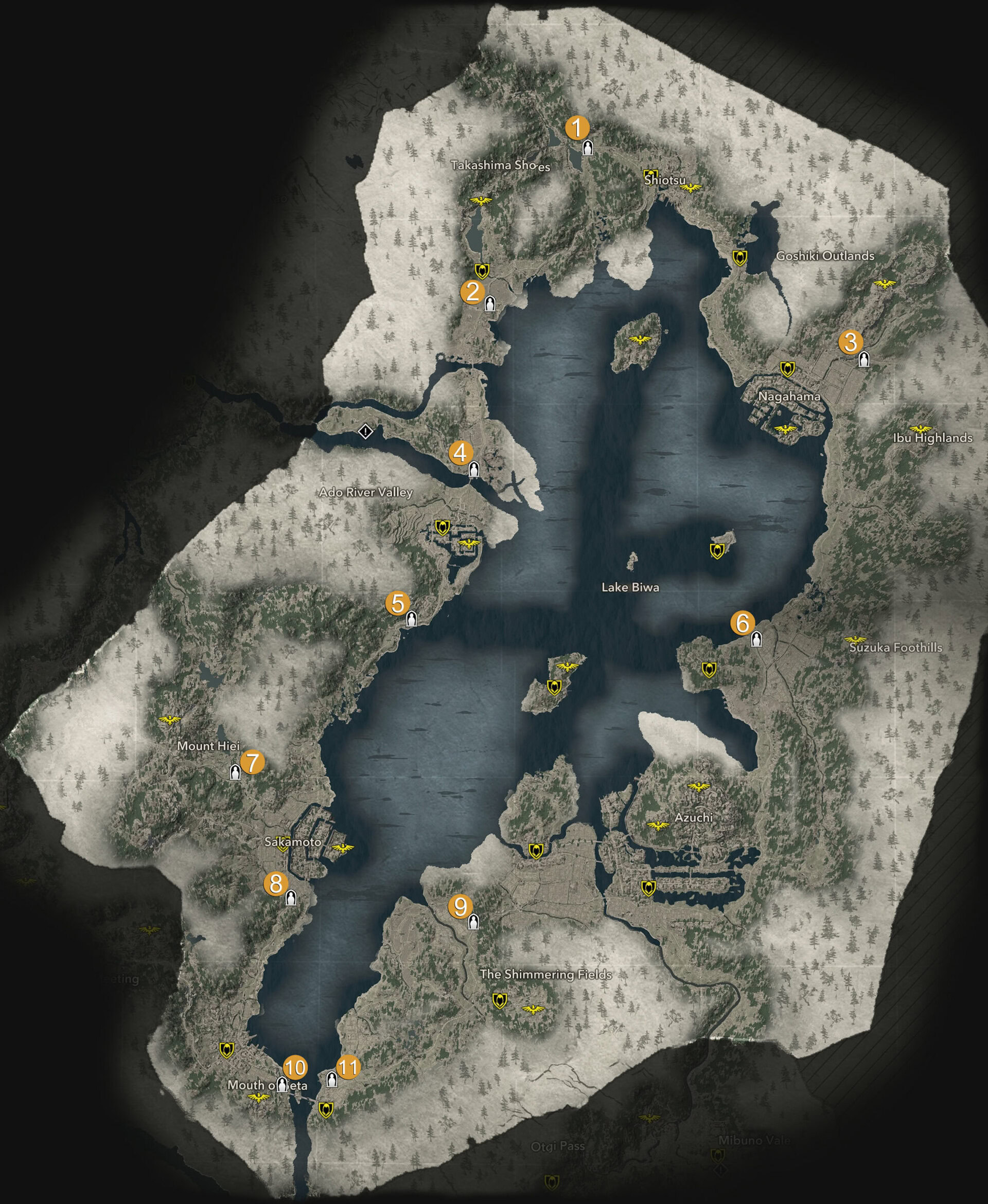 Omi Jizo Locations