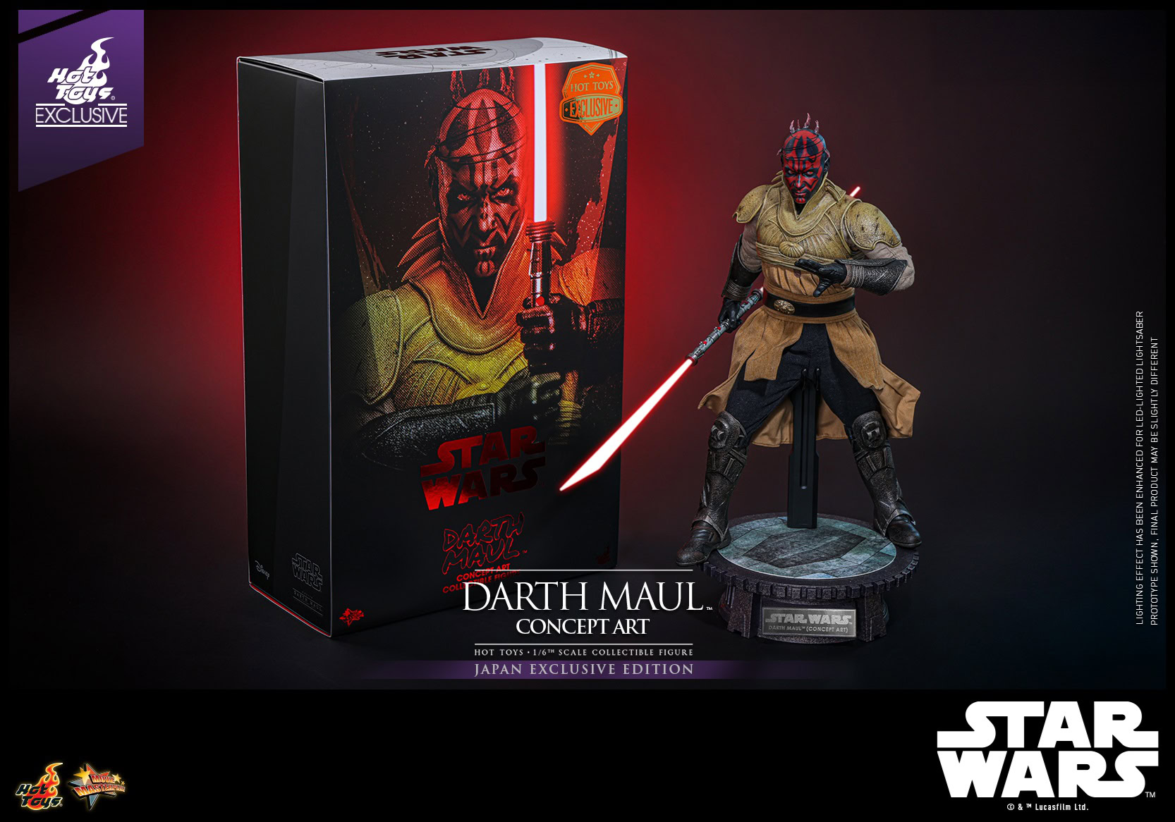 SWC Hot Toys Concept Art Darth Maul