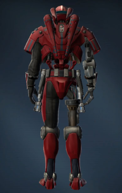 Series 505 Cybernetic Armor Set - Back