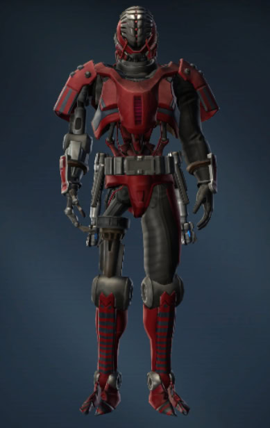 Series 505 Cybernetic Armor Set - Front