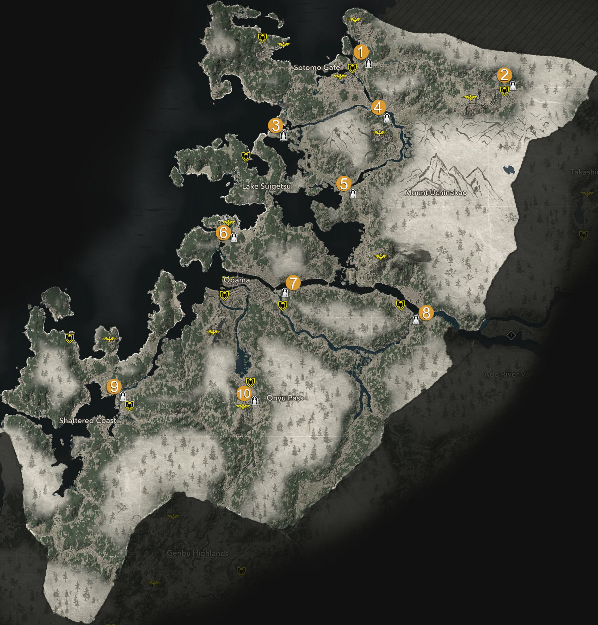 Wakasa Jizo Locations
