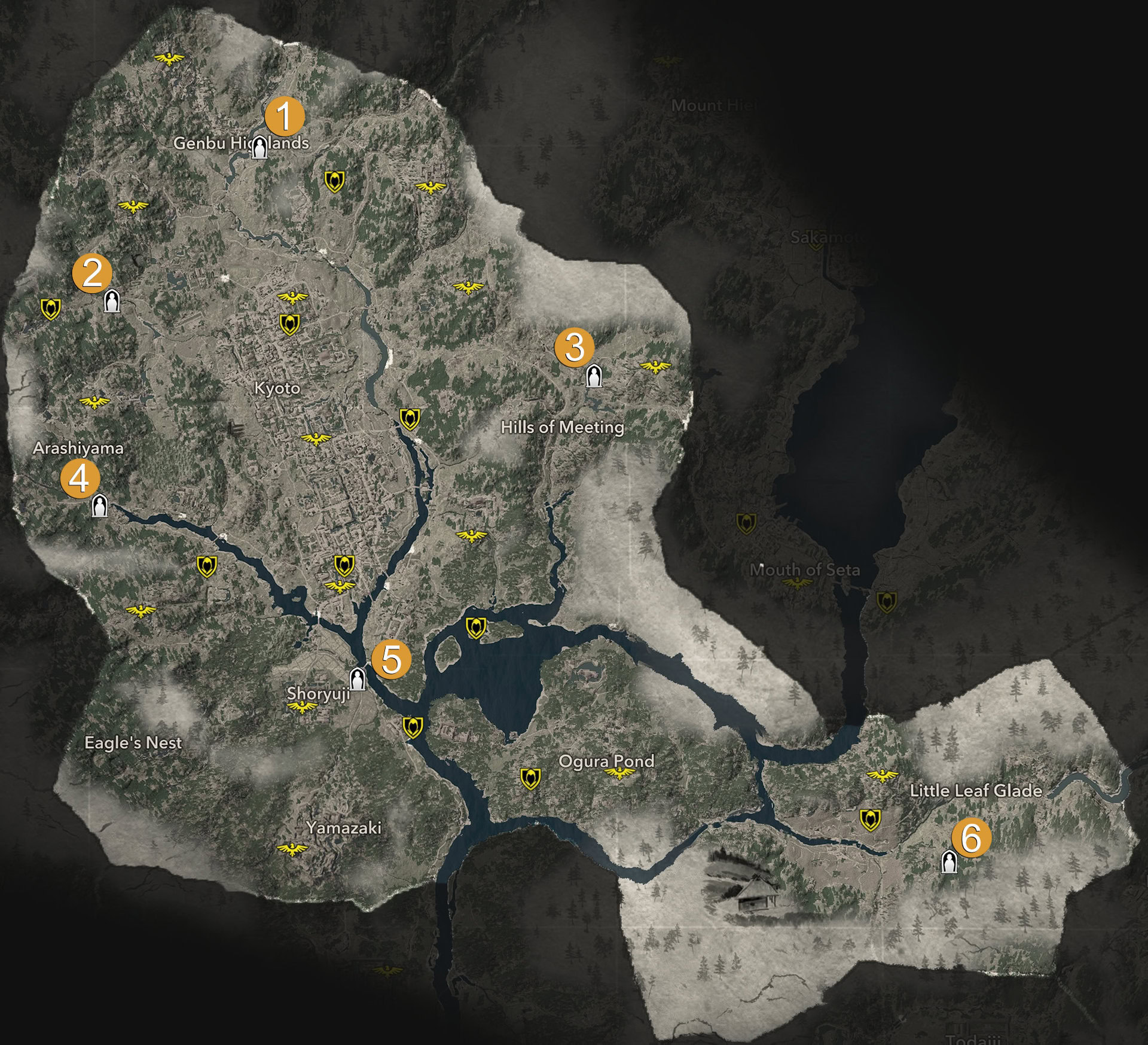 Yamashiro Jizo Locations