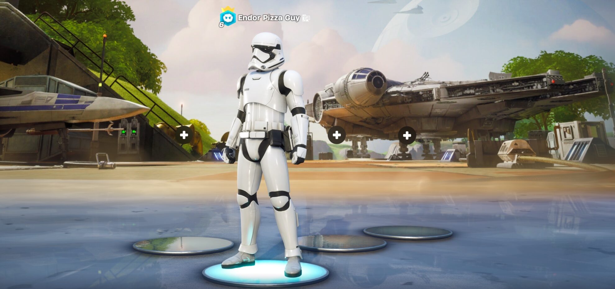 First Order Stormtrooper Fortnite skin in-game