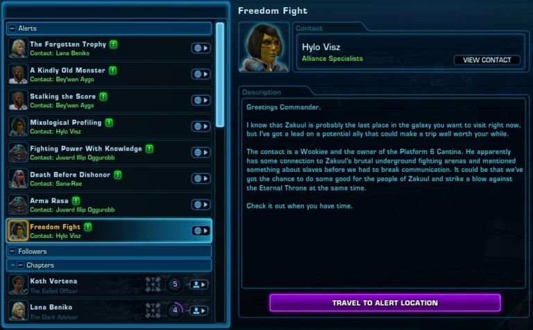 Swtor Freedom Fight SWTOR Alliance Alerts Gude: Everything about the Alliance System ...
