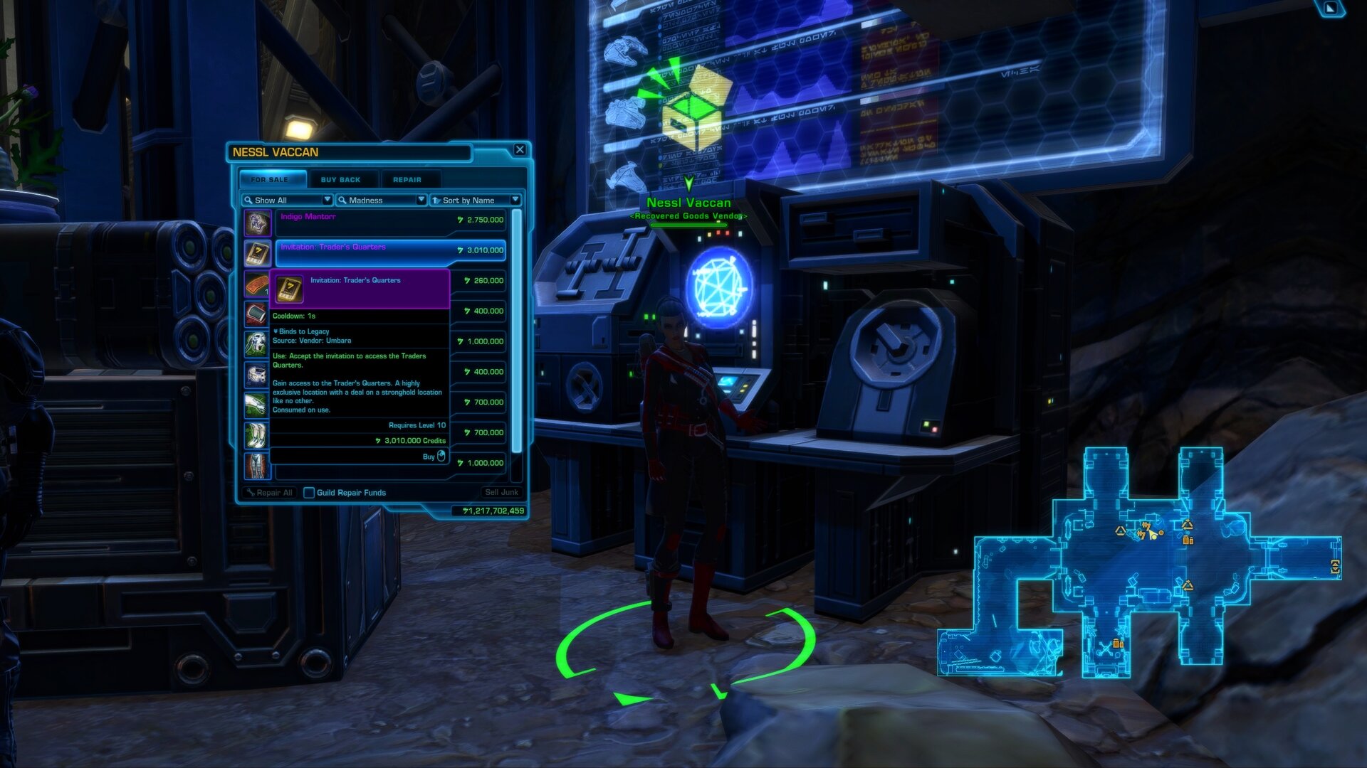 Invitation Trader's Quarters