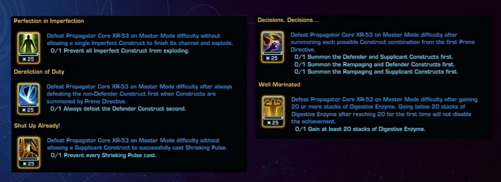MM RR Marks of Mastery