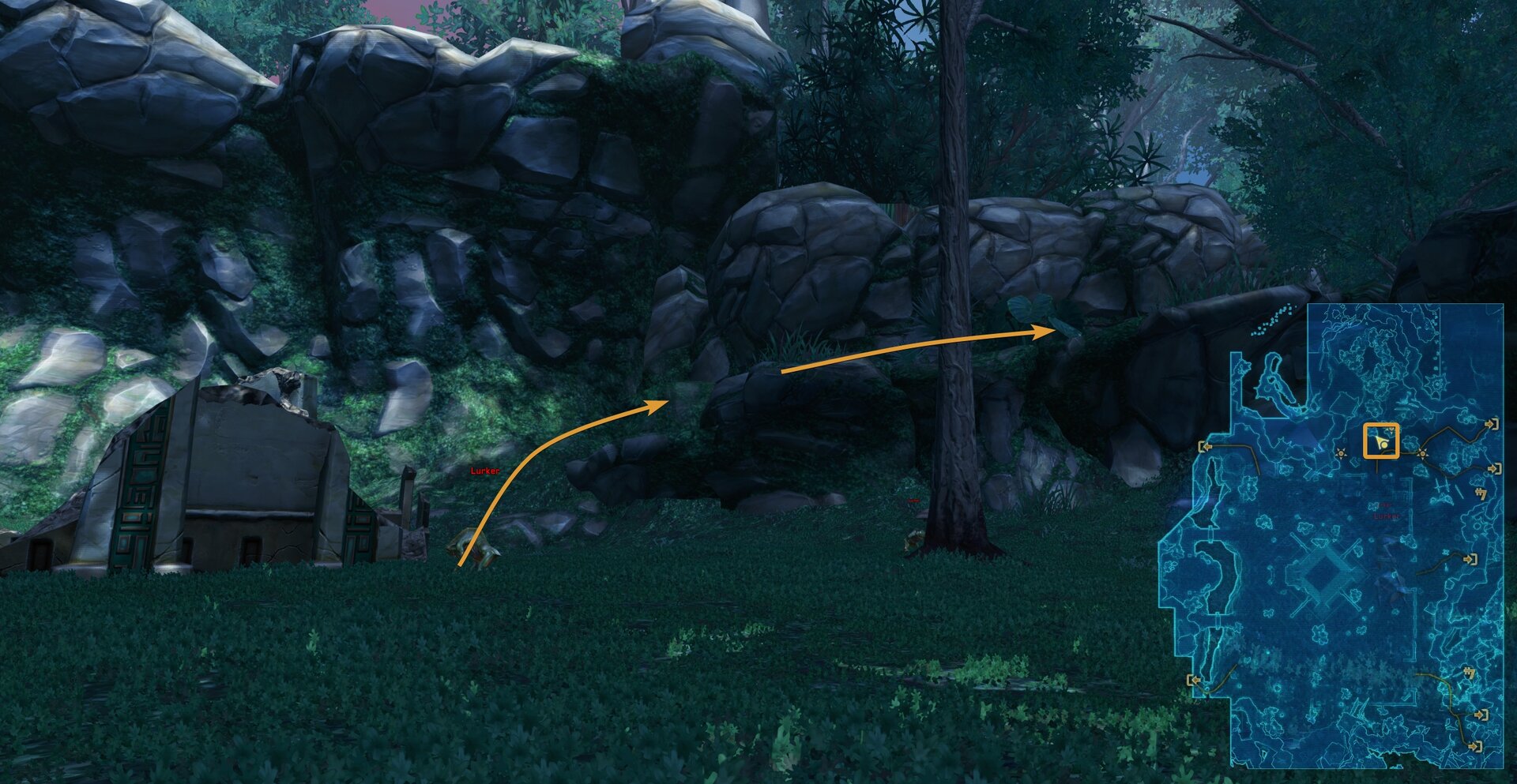 Recover Artifacts from Site 5 Acess Map