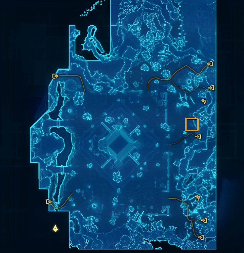 Talos Drellik first location on Yavin 4