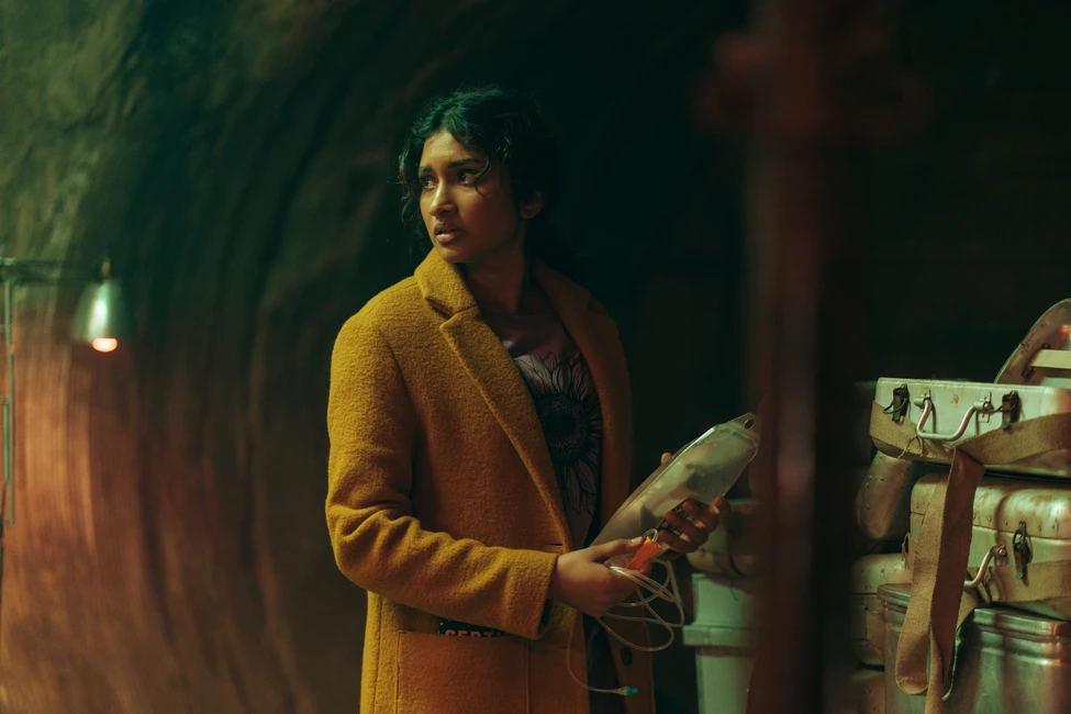 Varada Sethu as Belinda Chandra in Doctor Who Season 15