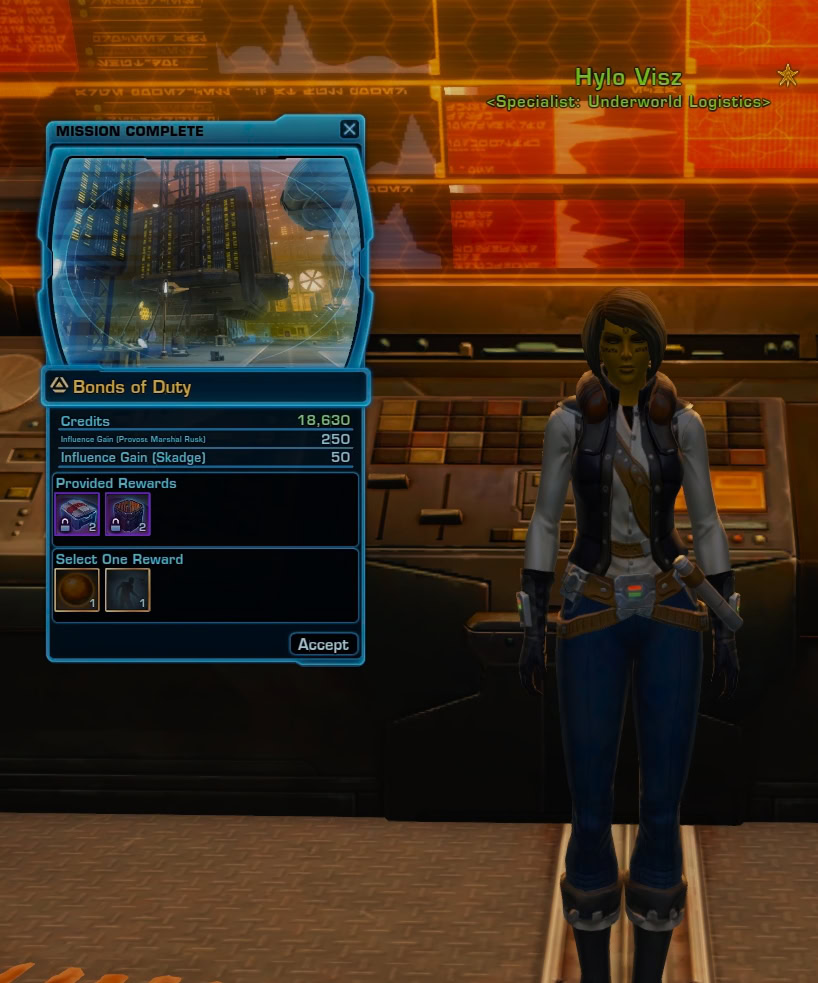 Bonds of Duty Mission Rewards