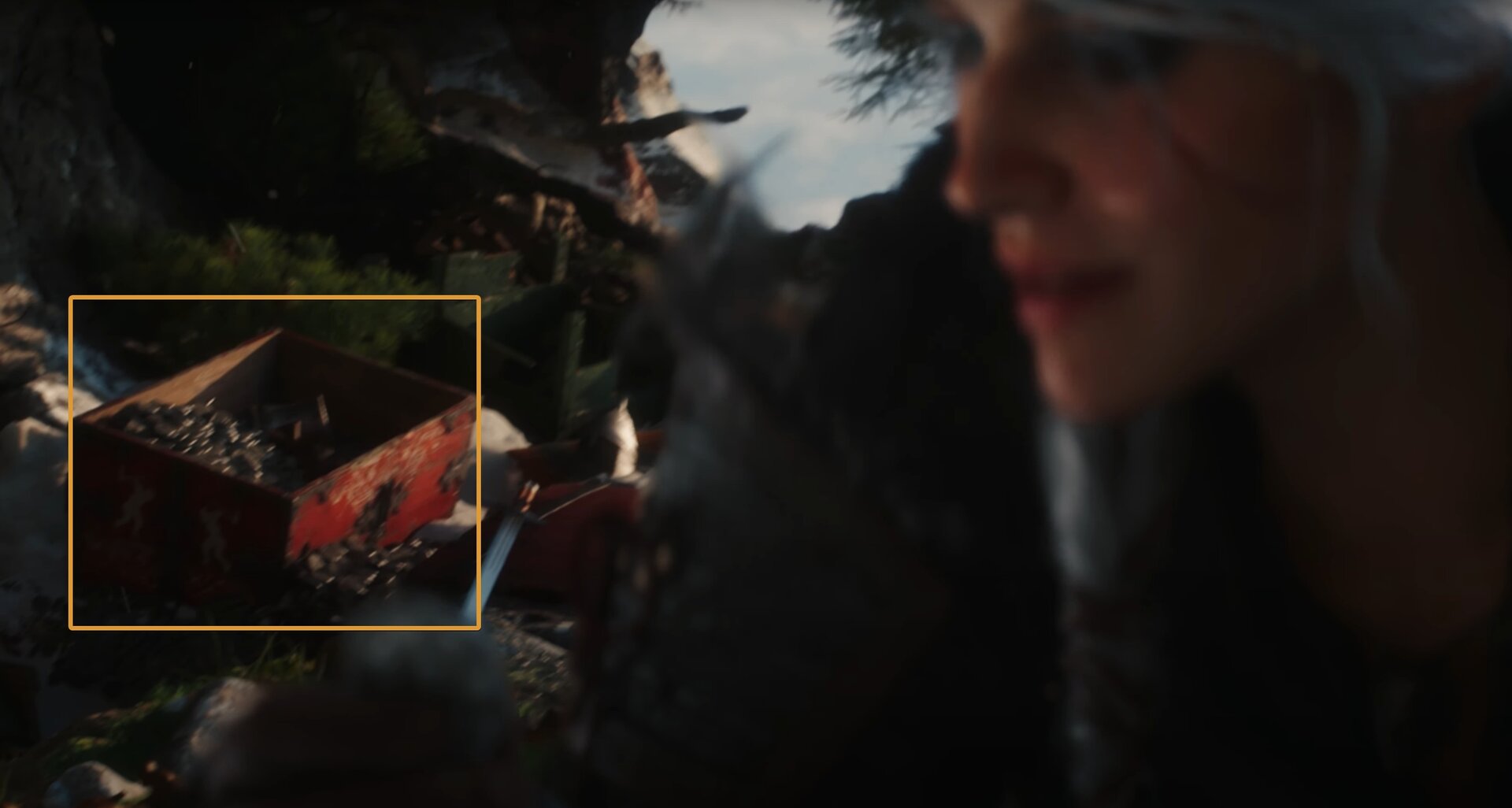 Ciri finds the treasure chest