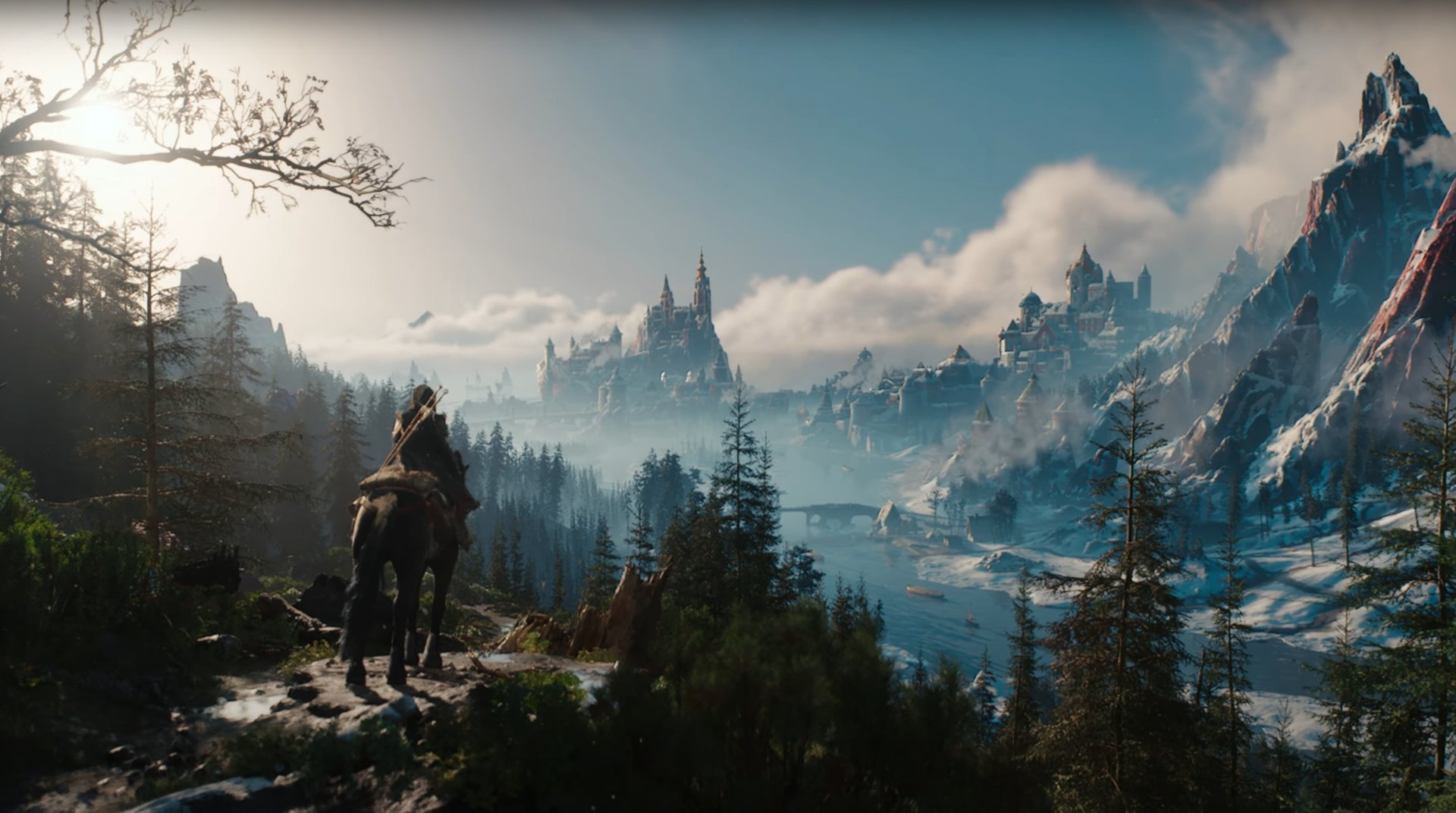 Ciri looking at Lan Exeter in The Witcher 4