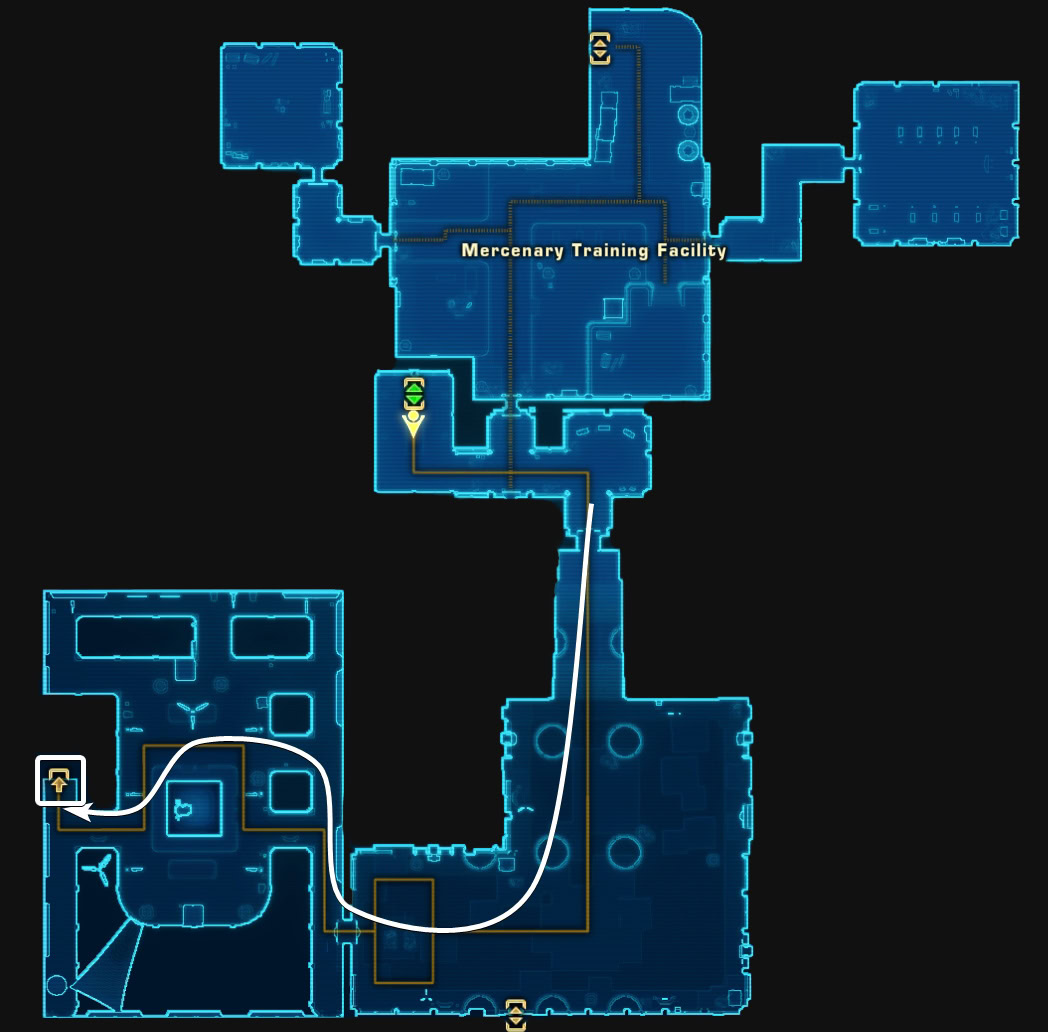 Reach the Lower Office Atrium Map