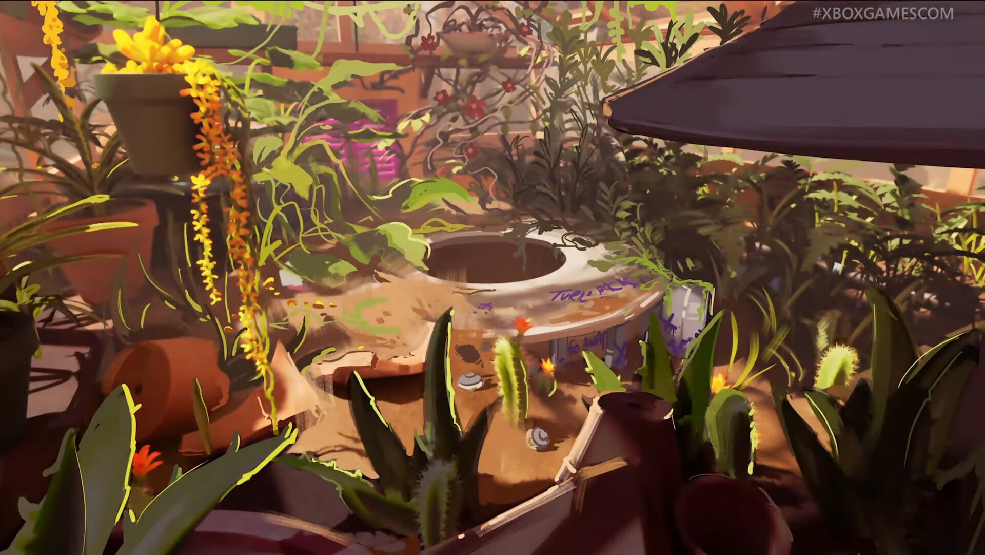 Grounded 2 - Gamescom 2025  Community Garden Concept Art 2