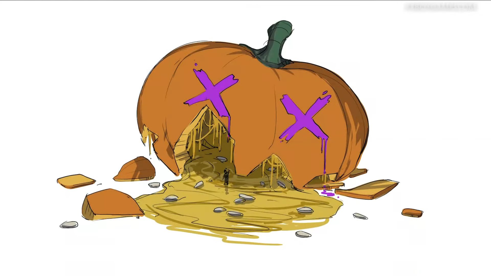 Grounded 2 - Gamescom 2025  Community Garden Rotten Pumpkin Concept Art