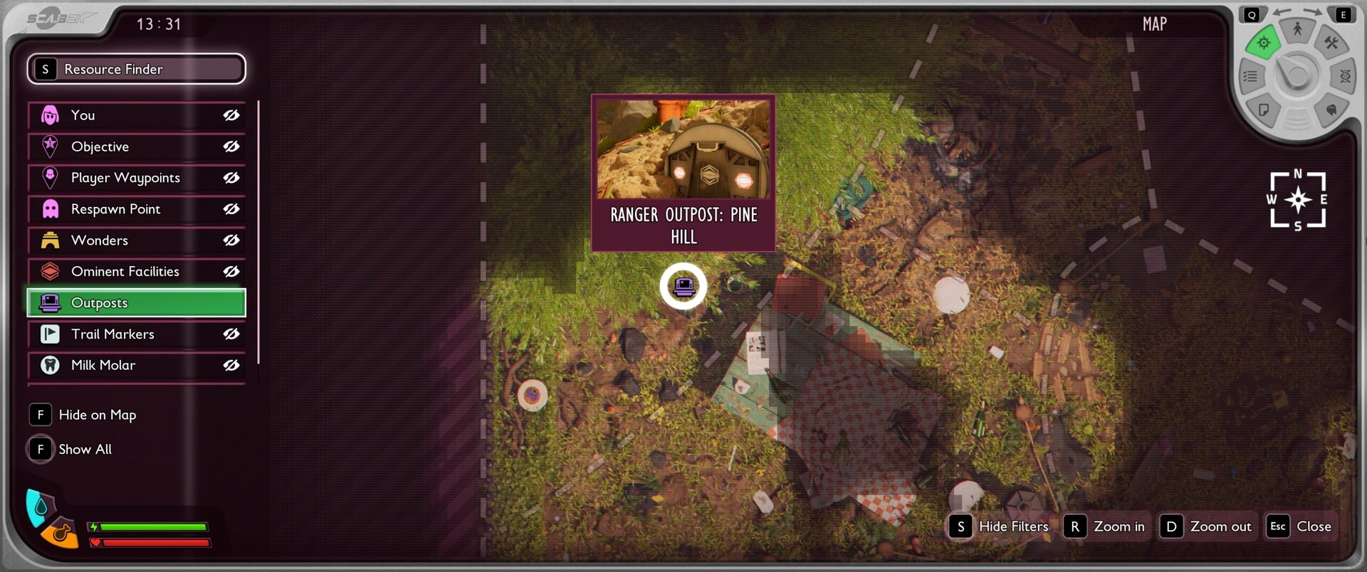 Pine Hill Ranger Outpost Location