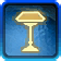 Small Lamp Blue Decoration Icon
