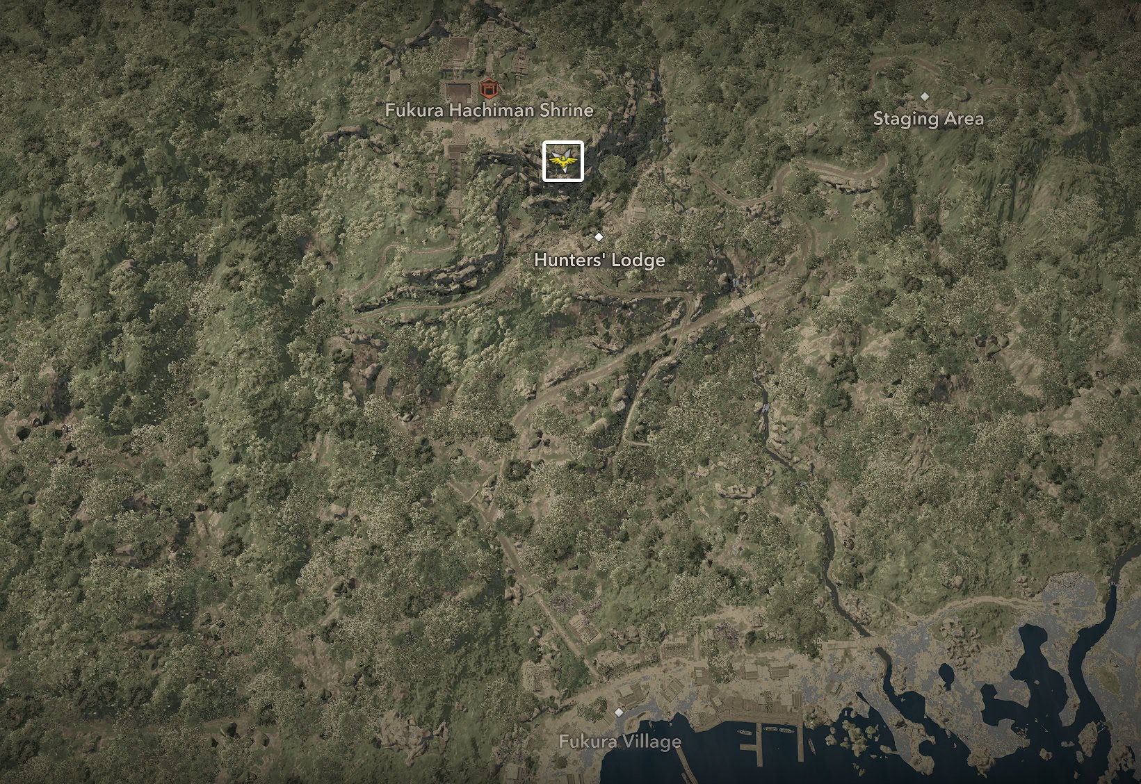 Fukura Hachiman Lookout Map