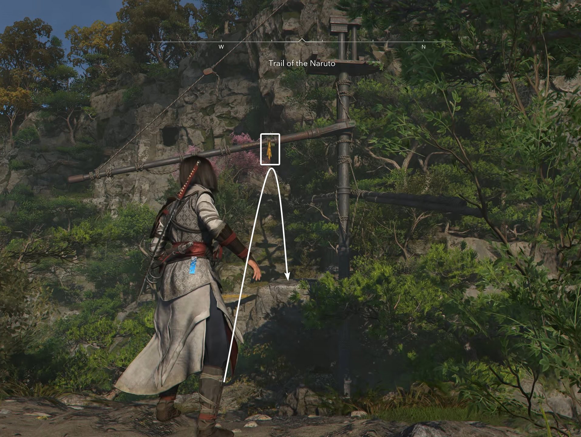 Hook on ship's mast