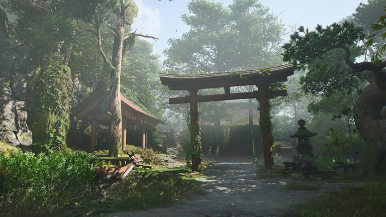 Mountainside Ruins View