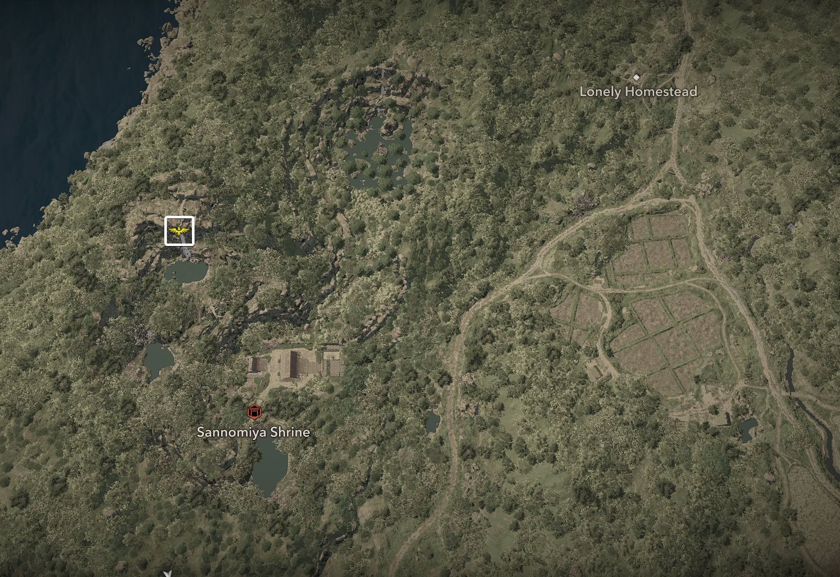 Sannomiya Lookout Map