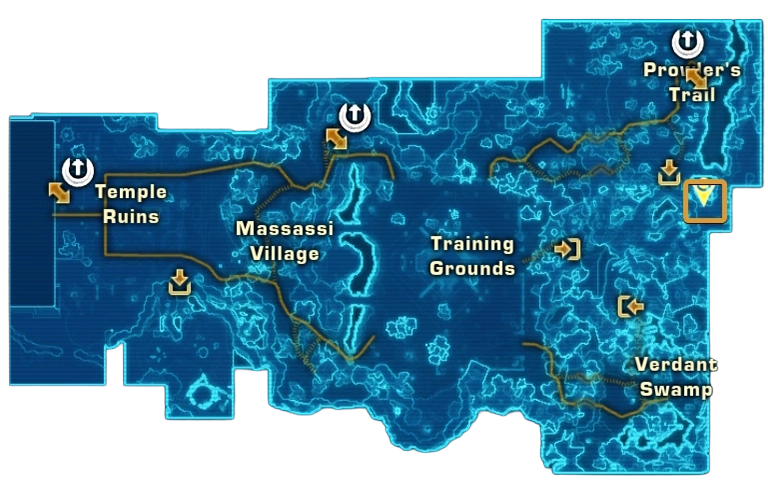Talisman of Naga Sadow Location on the Map
