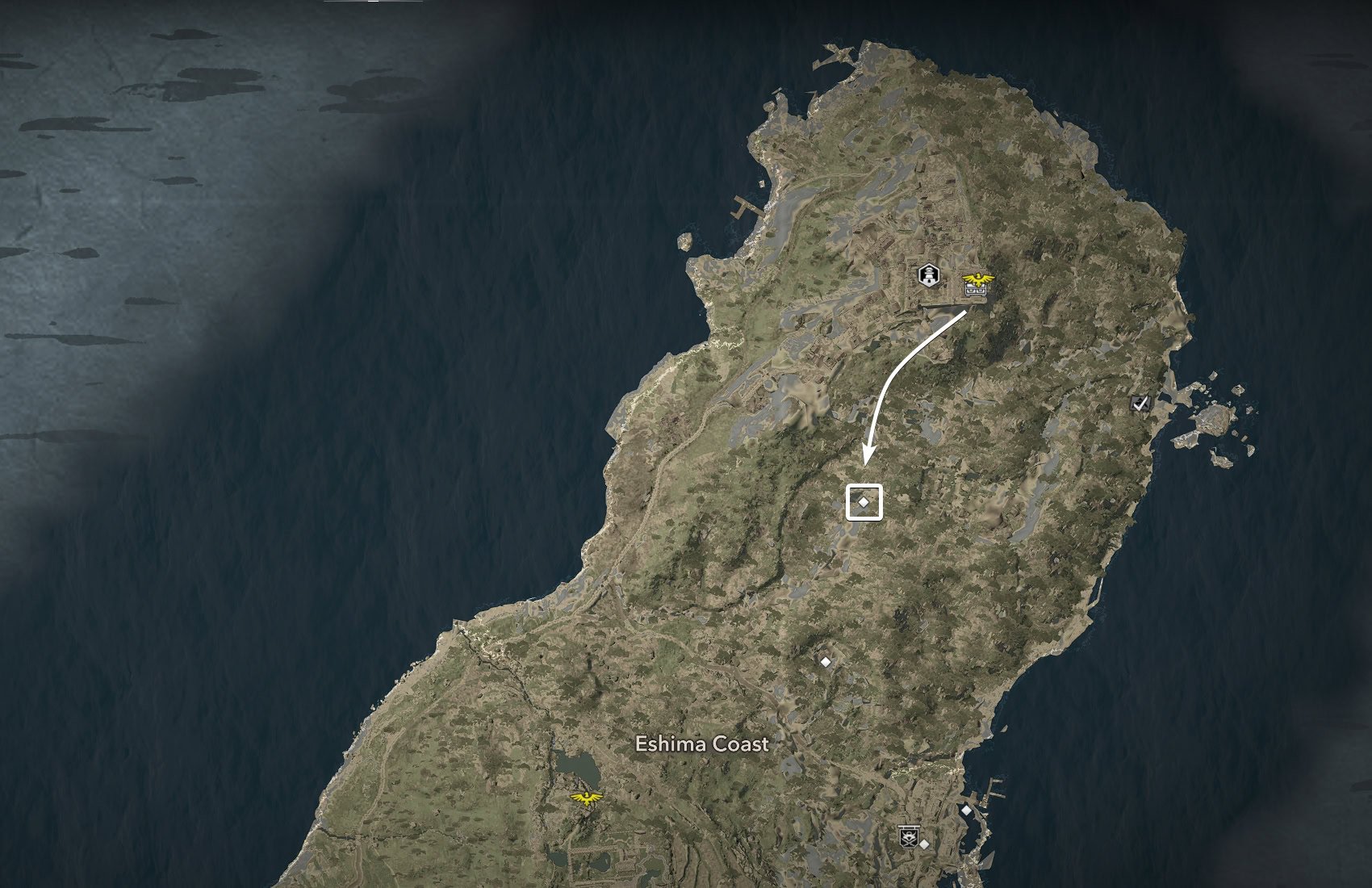 Trail of Eshima Starting Point Map
