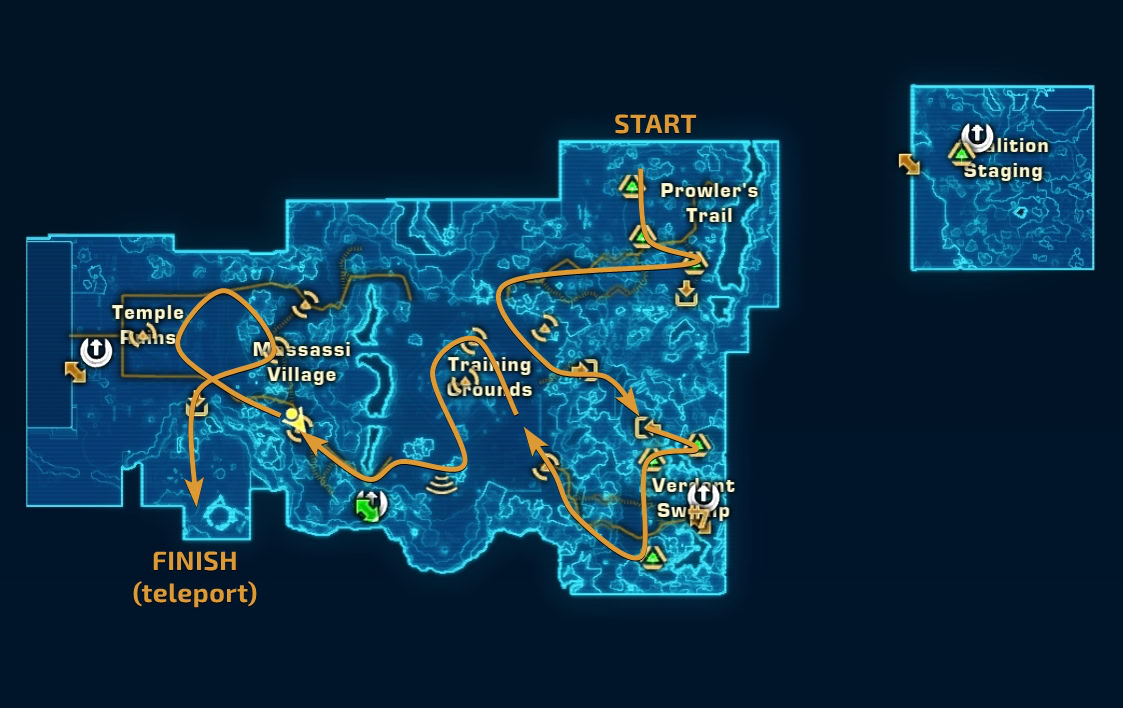 Yavin 4 Solo Daily Recommended Route