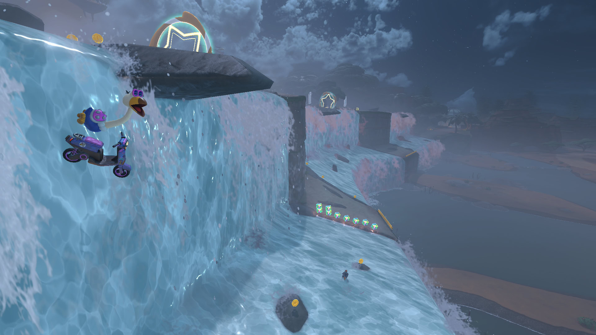 Yoshi Falls in MKW