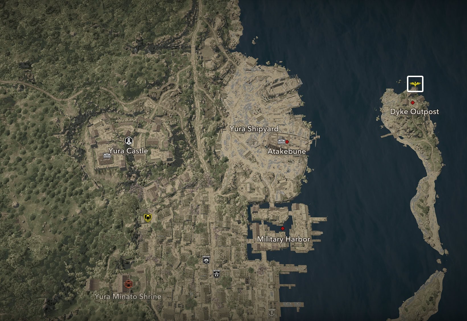 Yura Dyke Watchtower Map