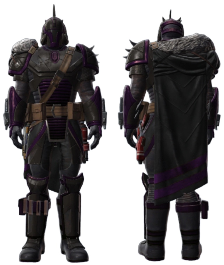 Black and Metallic Purple Dye Module - Mythosaur Set, Male BT 3