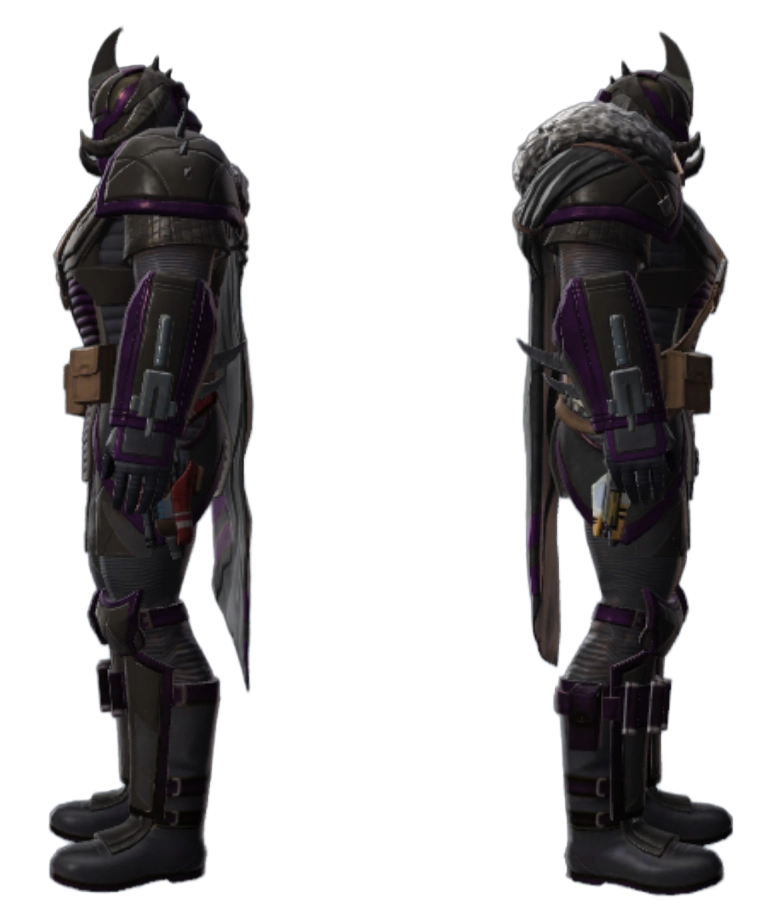 Black and Metallic purple Dye Module - Sides